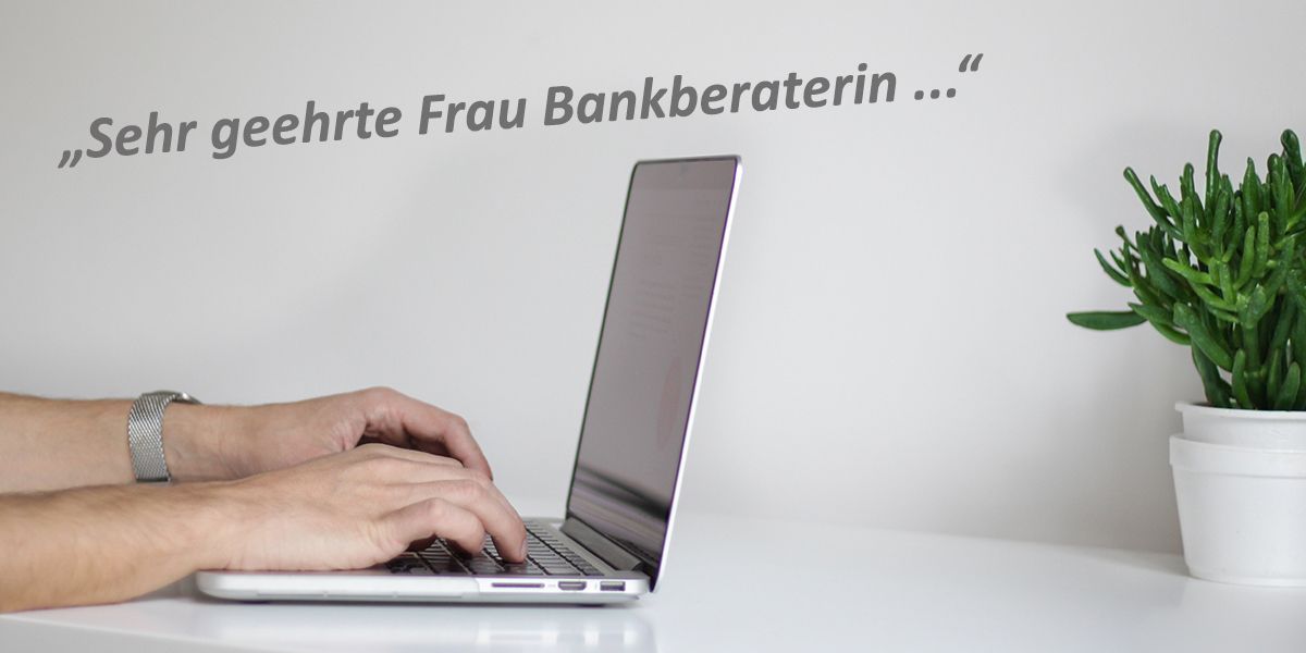 Mail an Bankberaterin
